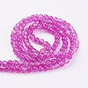Crackle Glass Beads Strands X-CCG-Q002-6mm-09-2