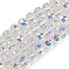 Transparent Electroplate Glass Beads Strands EGLA-N002-34C-C25-1