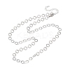 304 Stainless Steel 6MM Ring Link Chain Necklaces NJEW-P343-01A-P-4