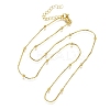 2.5MM Brass Round Ball Box Chain Necklaces NJEW-M108-38G-2