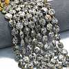 Natural Fluorescent Syenite Rock(Glow under UV Light) Beads Strands G-C116-A127-01-1