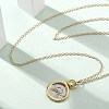 Brass Twelve Constellations Tarot Pendant Necklaces NJEW-Q006-01F-G-1