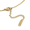 Ion Plating(IP) 304 Stainless Steel Snake Chain Necklaces NJEW-D080-08G-3
