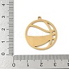 304 Stainless Steel Pendants STAS-F326-05G-3