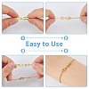 6Pcs Brass Fold Over Clasps KK-FH0007-43A-4