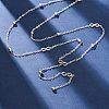 304 Stainless Steel Infinity Y Necklaces NJEW-R026-21P-1