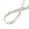 Electroplate Opaque Solid Color Glass Beads Strands X-EGLA-Q112-B02-4