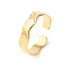 304 Stainless Steel Open Cuff Rings for Women RJEW-K309-16G-4