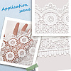 5Yards Milk Fiber Embroidery Flower Tassel Lace Ribbon OCOR-GF0004-69-5