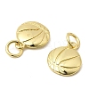 Sports Brass Charms KK-A289-04D-G-2
