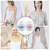 2 Rolls 2 Colors 5M Non-woven Fabrics Invisible Self Adhesive Bob Tape for Breast AJEW-GF0008-87-5