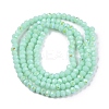 Electroplate Opaque Solid Color Glass Beads Strands EGLA-A044-P1mm-L14-3