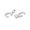 Rack Plating Eco-Friendly Brass Letter Pendants KK-K265-02P-C-2