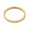 Ion Plating(IP) 304 Stainless Steel Simple Plain Band Finger Ring for Women Men X-RJEW-F152-05G-E-2