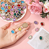 80Pcs 8 Colors Rectangle Octagon Sew on Rhinestone FIND-CA0010-07-3