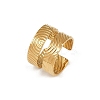 304 Stainless Steel Cuff Open Rings for Women RJEW-H255-01G-06-4