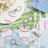 DIY Sports Ball Acrylic Pendant Keychain Making Kits DIY-SP0001-44A-4