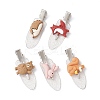 Forest Animal Theme Opaque Resin Alligator Hair Clips PHAR-JH00099-1