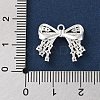 Brass Micro Pave Clear Cubic Zirconia Pendants KK-G491-20D-S-3