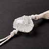 Natural Quartz Crystal Pendant Decorations HJEW-E579-01B-3