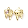 Rack Plating Alloy Glass Pendants FIND-I037-08LG-03-1