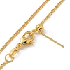 Brass Twisted Chain Necklaces NJEW-M083-01G-01-4