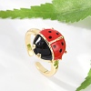 Brass Cuff Rings for Women RJEW-C122-02G-2