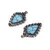 Synthetic Turquoise Pendants PALLOY-N157-037-3