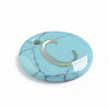Synthetic Turquoise Charms G-L561-001C-2