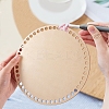 Cedar Wooden Basket Bottoms WOOD-WH0098-58-4