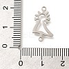 201 Stainless Steel Laser Cut Connector Charms STAS-R132-11P-3