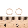 Brass Closed Jump Rings KK-D257-01RG-02-3