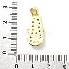 Rack Plating Brass Micro Pave Cubic Zirconia Pendants KK-D359-32G-3