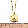304 Stainless Steel Constellation Pendant Necklaces NJEW-K392-01G-10-5