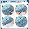22Pcs 11 Styles Ocean Theme Polyester Embroidery Sew on Cloth Patches PATC-GA0001-80-3