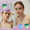 10Pcs 5 Colors Rack Plating Alloy Enamel Pendants ENAM-YW0004-60-6