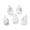 Natural Howlite Faceted Pendants X-G-D082-01A-1