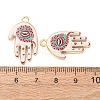Religion Printed Alloy Pendants AL-CBA7256-24G-3