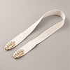 Nylon Elastic Chain Belt with Imitation Learther AJEW-WH0248-309C-2