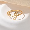 304 Stainless Steel Cuff Rings for Women RJEW-D285-01G-G-4