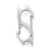 Non-Tarnish 304 Stainless Steel S-Hook Clasps LS-STAS-C024-07P-1