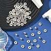 Tibetan Style Flat Round Alloy Spacers Beads TIBEP-S293-070AS-LF-5