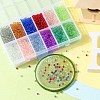240G 12 Colors DIY 3D Nail Art Decoration Mini Glass Beads MRMJ-YW0001-058-5