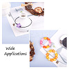 100Pcs 2 Style Frosted Acrylic Beads FACR-BT0001-01-8