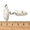 Natural Howlite Pendants G-Z067-07P-07-4