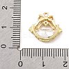 Brass Micro Pave Clear Cubic Zirconia Pendants LS-KK-K371-30G-3