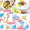 15Pcs 15 Styles Animal Food Grade Silicone Focal Beads SIL-CJ0002-74-3