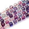 Natural Colorful Fluorite Beads Strands G-H096-A01-02-2