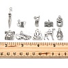 50Pcs 10 Styles Tibetan Style Alloy Pendants FIND-FP0001-29-4