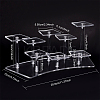 8-Slot Transparent Acrylic Minifigures Display Risers ODIS-WH0043-29A-2